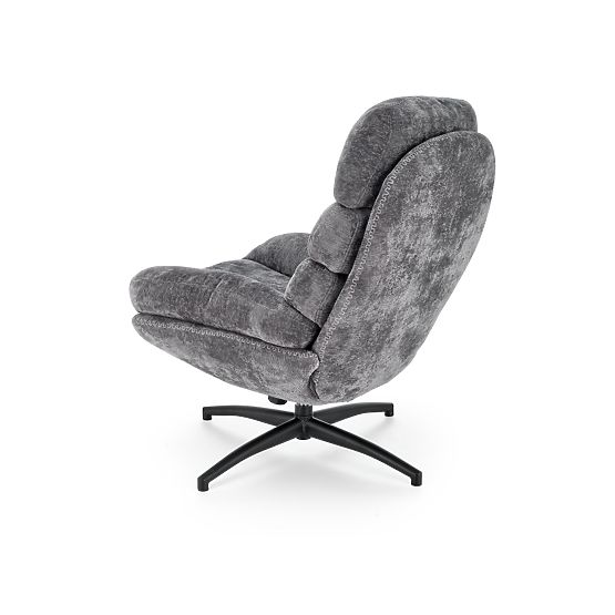 Fauteuil de relaxation DARIO avec repose-pieds et fonction basculante, gris (1p=1pc)