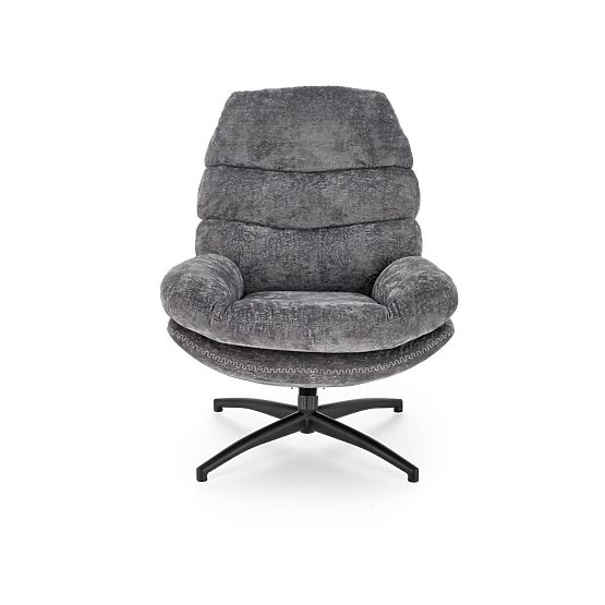 Fauteuil de relaxation DARIO avec repose-pieds et fonction basculante, gris (1p=1pc)
