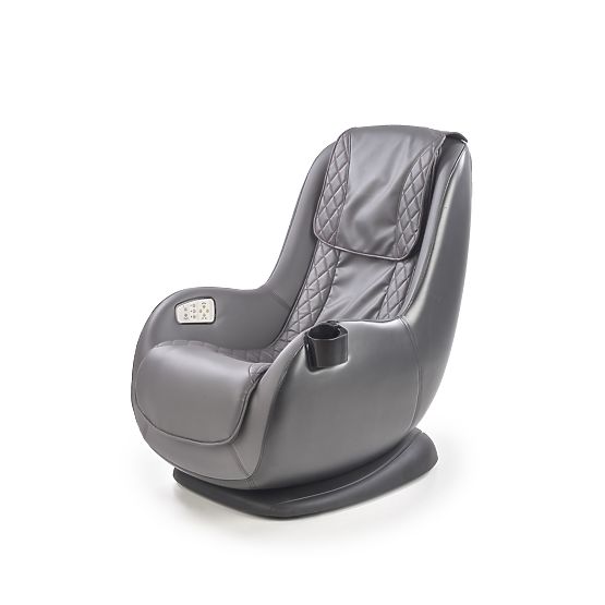 Fauteuil de relaxation DOPIO avec fonction de massage, gris