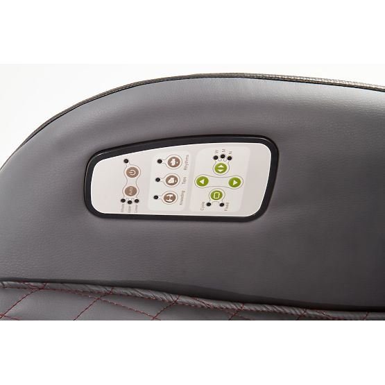 Fauteuil de relaxation DOPIO avec fonction de massage, gris