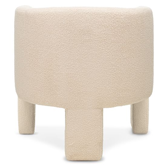 Fauteuil de relaxation Lorraine, beige, bouclé