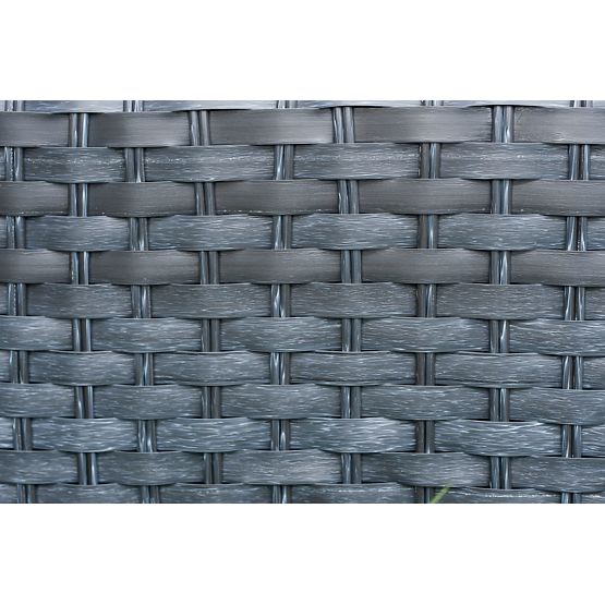 Fauteuil de terrasse en résine tressée MODERNO gris