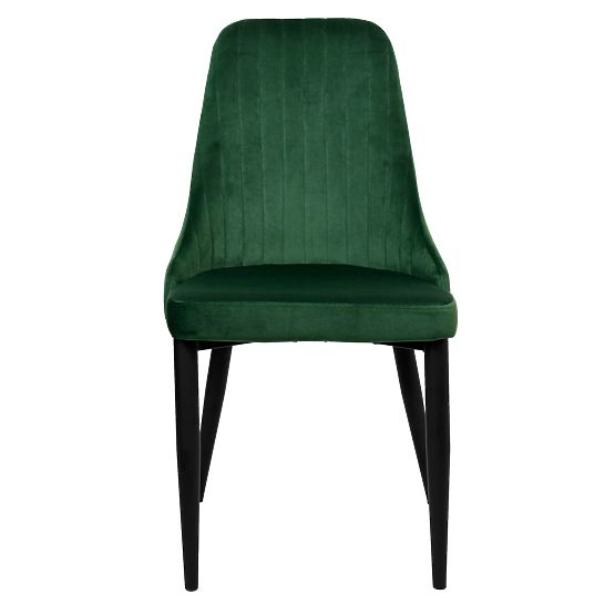 Fauteuil en velours LORIENT VELVET vert foncé
