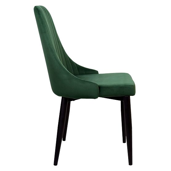 Fauteuil en velours LORIENT VELVET vert foncé