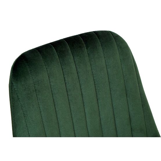 Fauteuil en velours LORIENT VELVET vert foncé