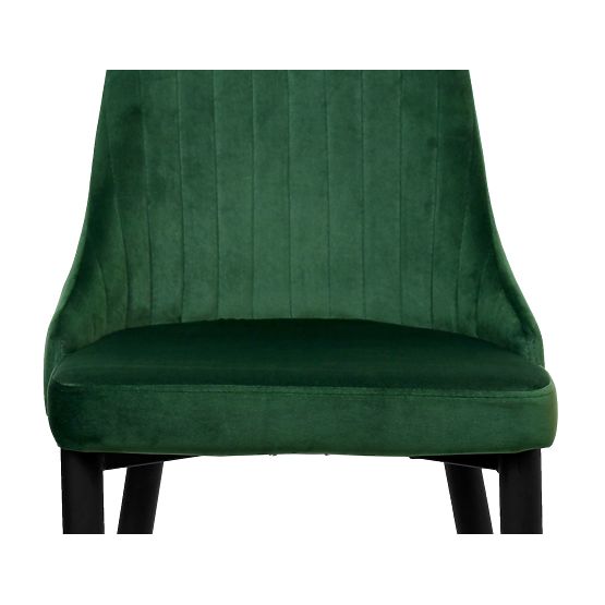 Fauteuil en velours LORIENT VELVET vert foncé