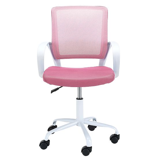 FAUTEUIL PIVOTANT FD-6 BLANC / ROSE