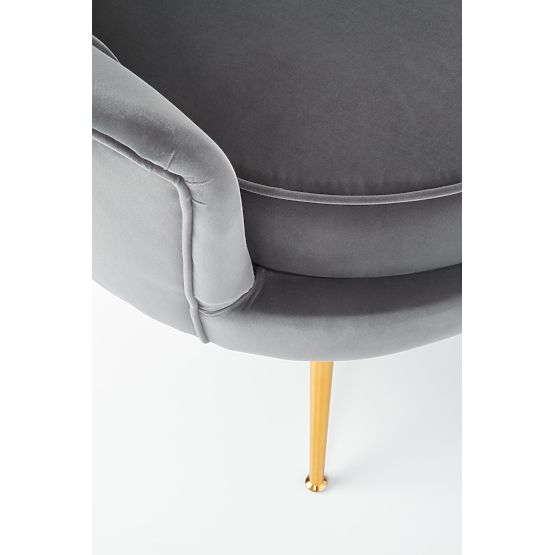 Fauteuil relax AMORINITO gris / doré