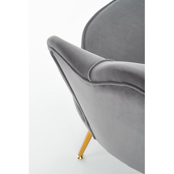 Fauteuil relax AMORINITO gris / doré