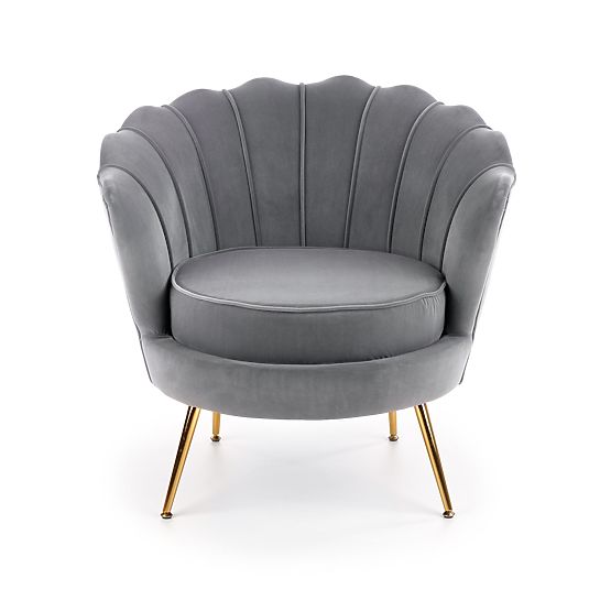 Fauteuil relax AMORINITO gris / doré