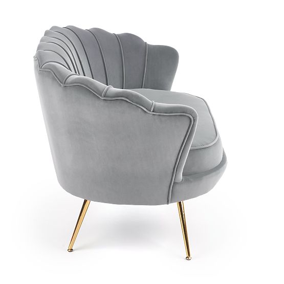 Fauteuil relax AMORINITO XL gris / doré