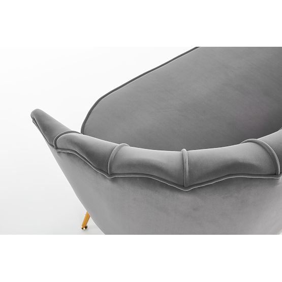Fauteuil relax AMORINITO XL gris / doré
