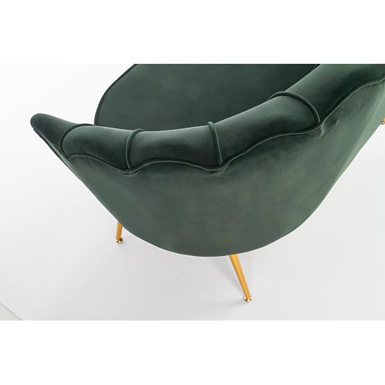 Fauteuil relax AMORINITO XL vert foncé / doré