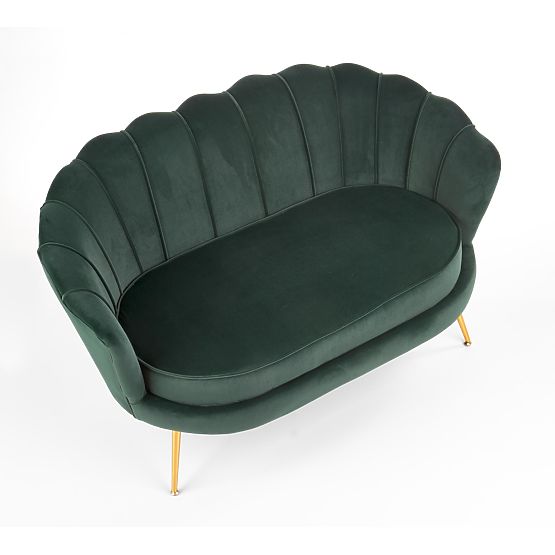 Fauteuil relax AMORINITO XL vert foncé / doré