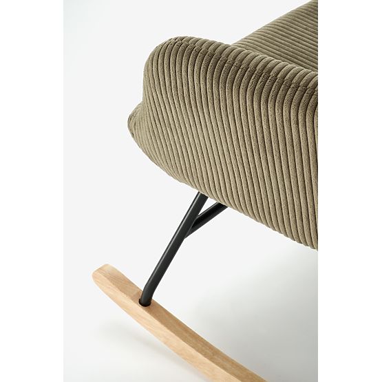 Fauteuil relax BELMIRO avec fonction de balancement, olive (1p=1pc)