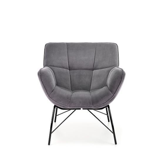 Fauteuil relax BELTON gris (1p=1pc)
