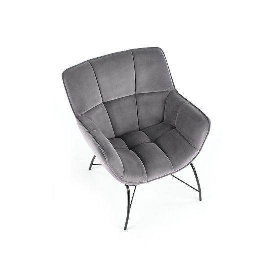 Fauteuil relax BELTON gris (1p=1pc)