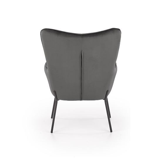 Fauteuil relax CASTEL noir / gris clair