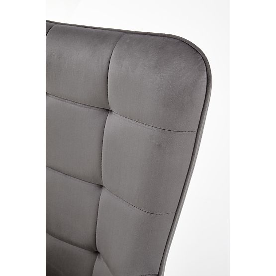 Fauteuil relax CASTEL noir / gris clair