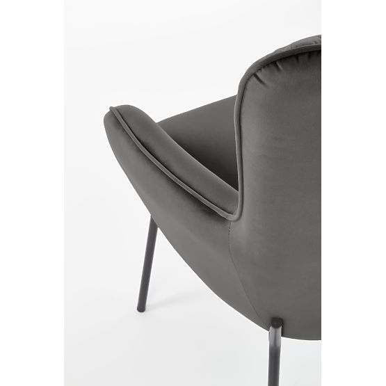 Fauteuil relax CASTEL noir / gris clair