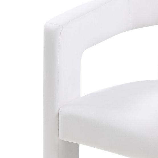 Fauteuil Relax Lory, velours, beige clair