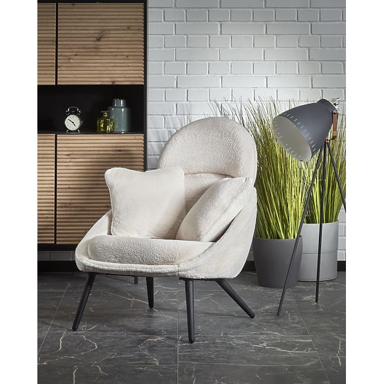 Fauteuil relax MERRY, crème (1p=1ks)