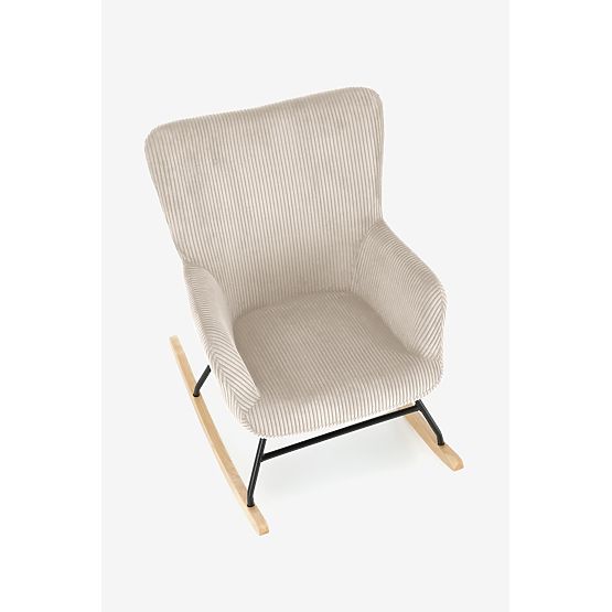 Fauteuil relaxant BELMIRO avec fonction de balancement, crème (1p=1pc)