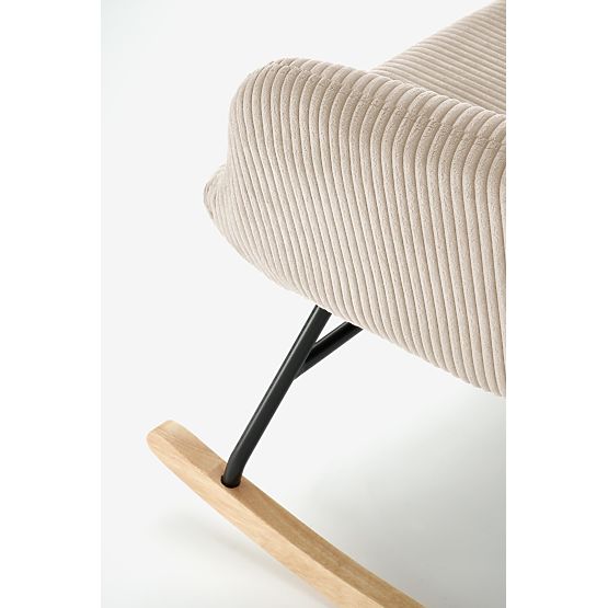 Fauteuil relaxant BELMIRO avec fonction de balancement, crème (1p=1pc)