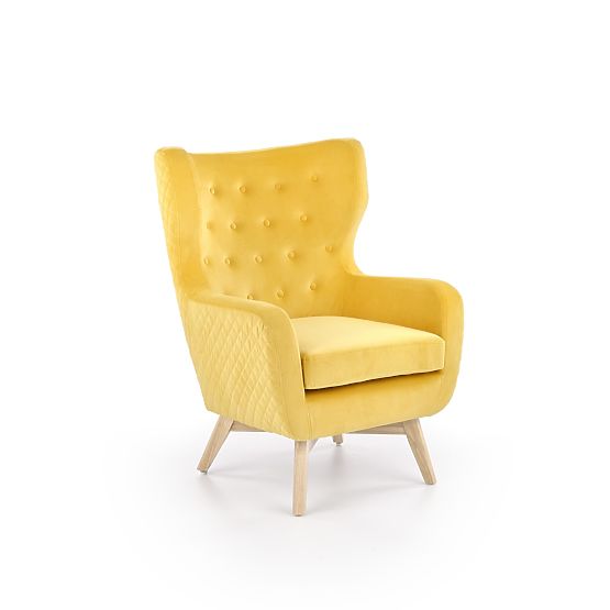 Fauteuil relaxant MARVEL jaune / naturel
