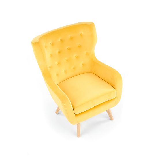 Fauteuil relaxant MARVEL jaune / naturel
