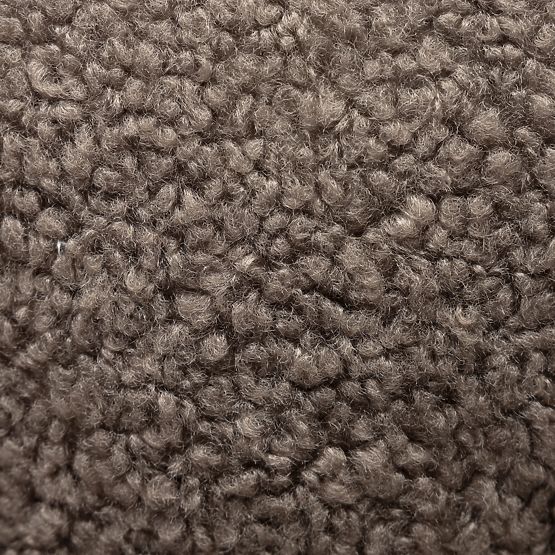 Fauteuil relaxant Venezia cappuccino avec base pivotante, boucle, formes arrondies