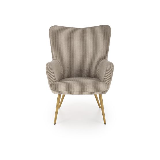 Fauteuil rembourré AMARO - gris