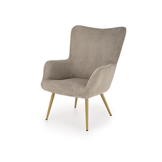 Fauteuil rembourré AMARO - gris