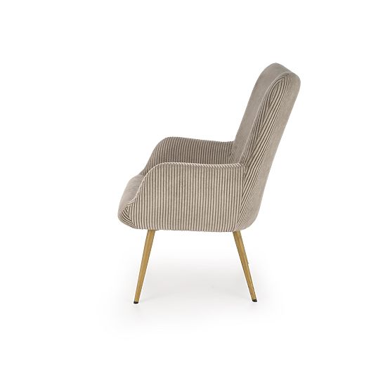 Fauteuil rembourré AMARO - gris