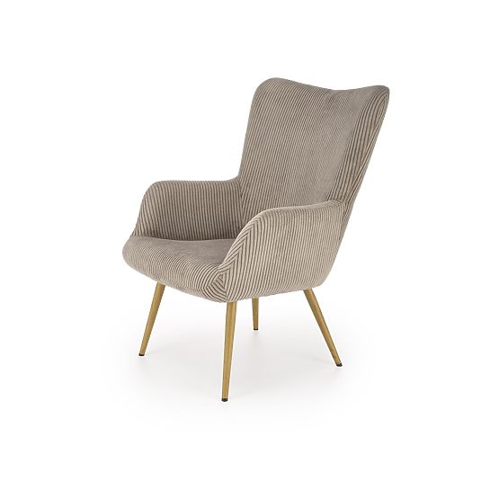 Fauteuil rembourré AMARO - gris