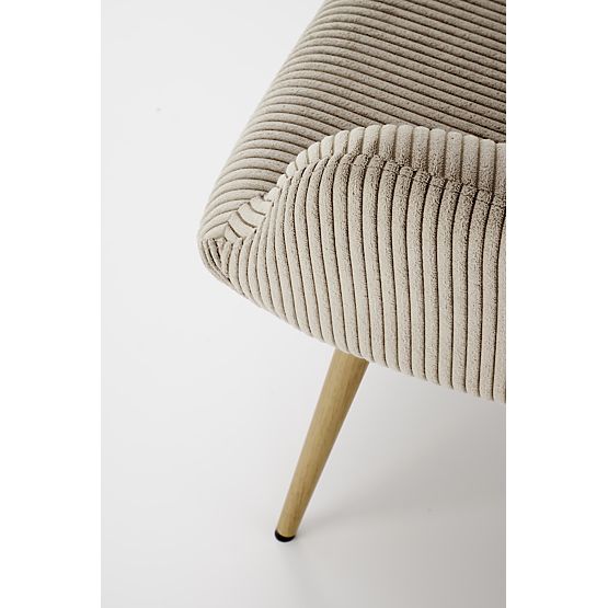 Fauteuil rembourré AMARO - gris