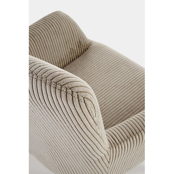 Fauteuil rembourré AMARO - gris