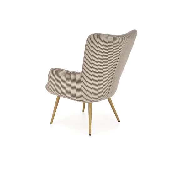Fauteuil rembourré AMARO - gris