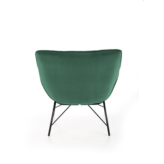 Fauteuil rembourré BELTON - vert bouteille
