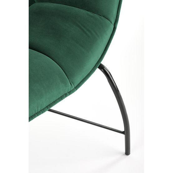 Fauteuil rembourré BELTON - vert bouteille