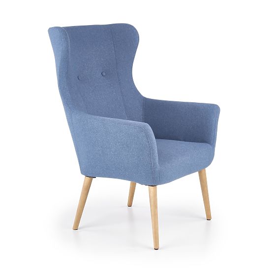Fauteuil rembourré COTTO - bleu