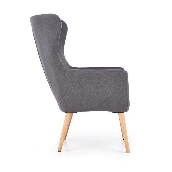 Fauteuil rembourré COTTO - gris foncé