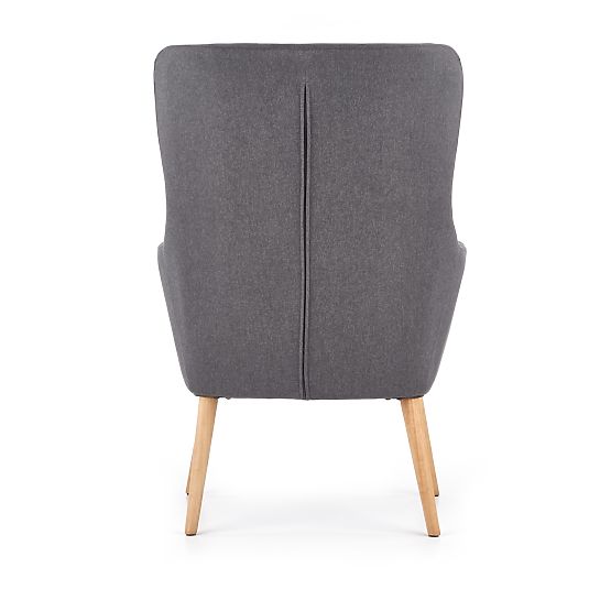 Fauteuil rembourré COTTO - gris foncé