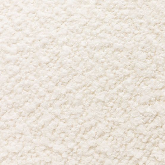 Fauteuil rembourré Imai blanc, formes arrondies