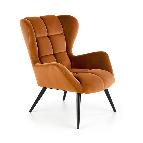 Fauteuil rembourré Tyrion - cannelle