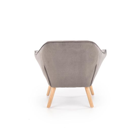 Fauteuil ROMEO - gris / naturel