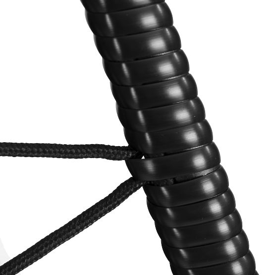 Fauteuil suspendu de jardin autoportant cocon jusqu'à 120 kg avec coussins noirs MultiGarden