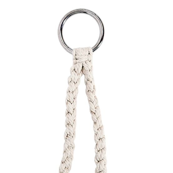 Fauteuil suspendu Nid de Cigogne LAGOS crème avec coussins