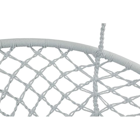 Fauteuil suspendu Nid de Cigogne LAGOS gris avec coussins