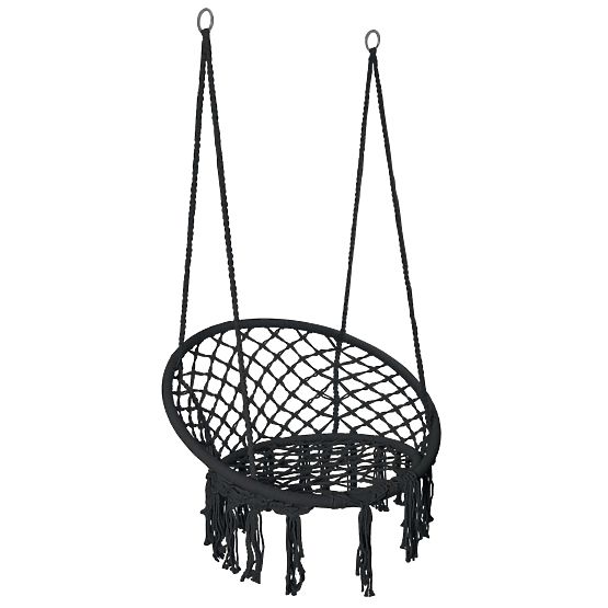Fauteuil suspendu Nid de Cigogne TOGO noir